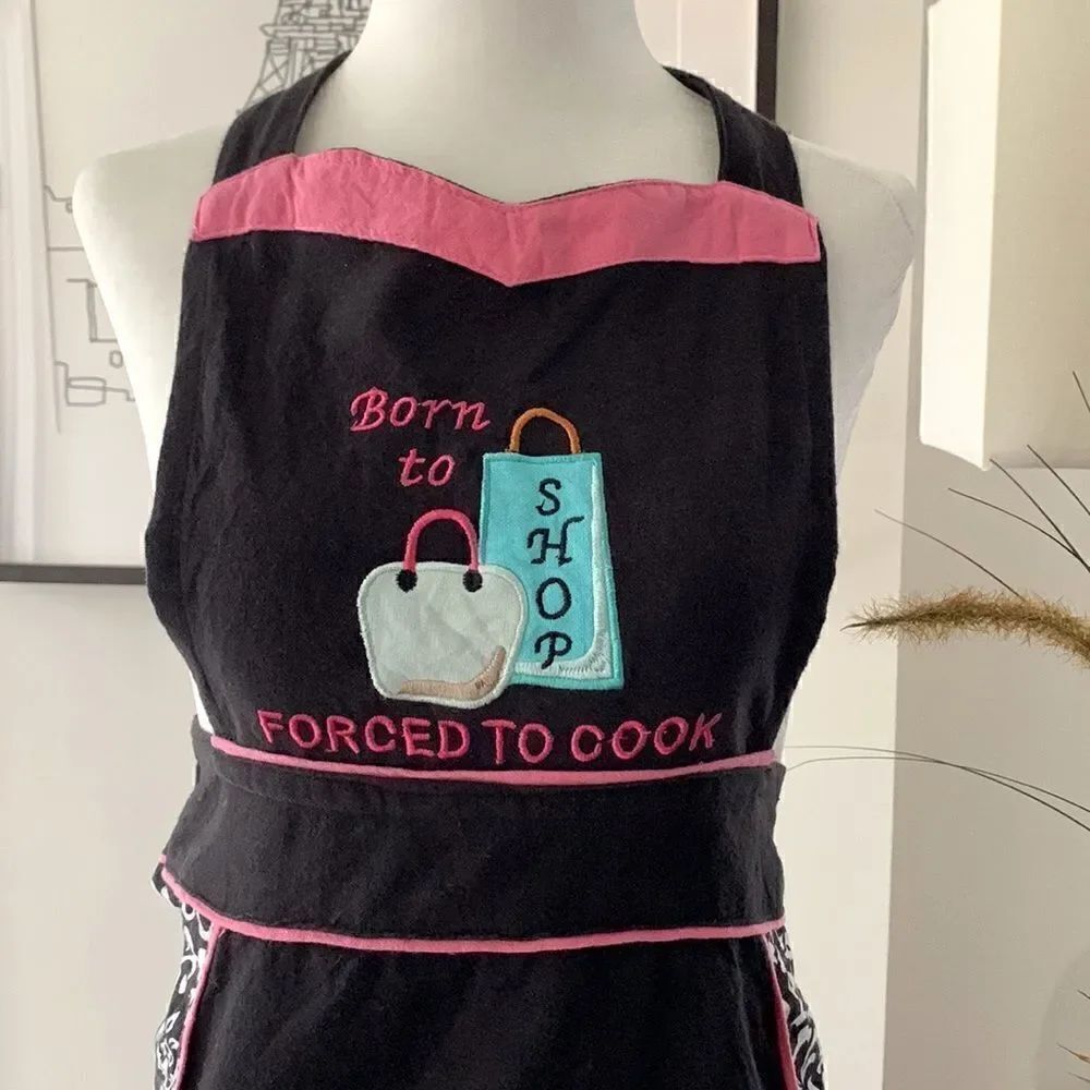 ❤️Pretty “Forced to Cook” Apron